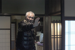 はじめてのエア書道を楽しんでもらいました。